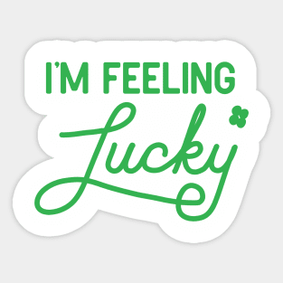 I’m Feeling Lucky Shamrock Sticker